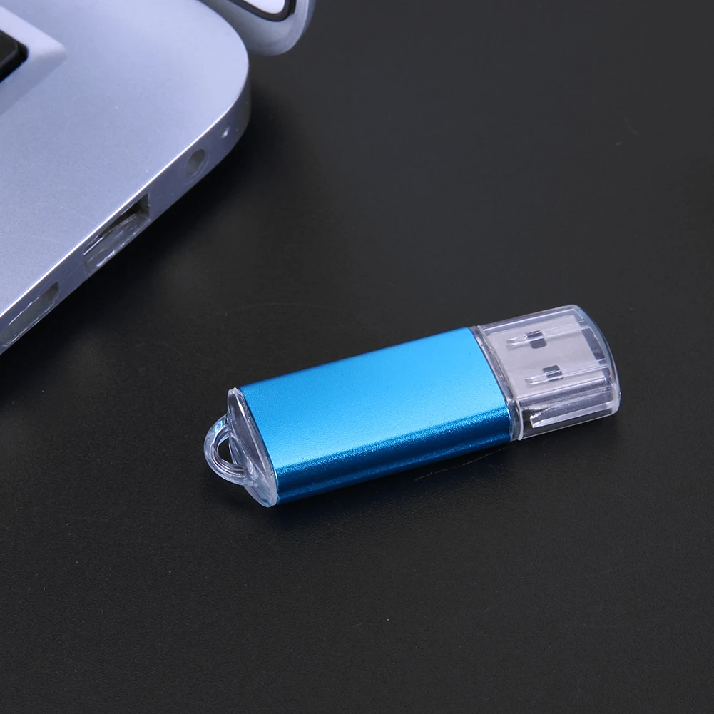 

High Speed USB 2.0 Flash Drive OTG Micro USB Easy Carrying Thumb Drive w/ Clear Caps for Household Computer Accessories