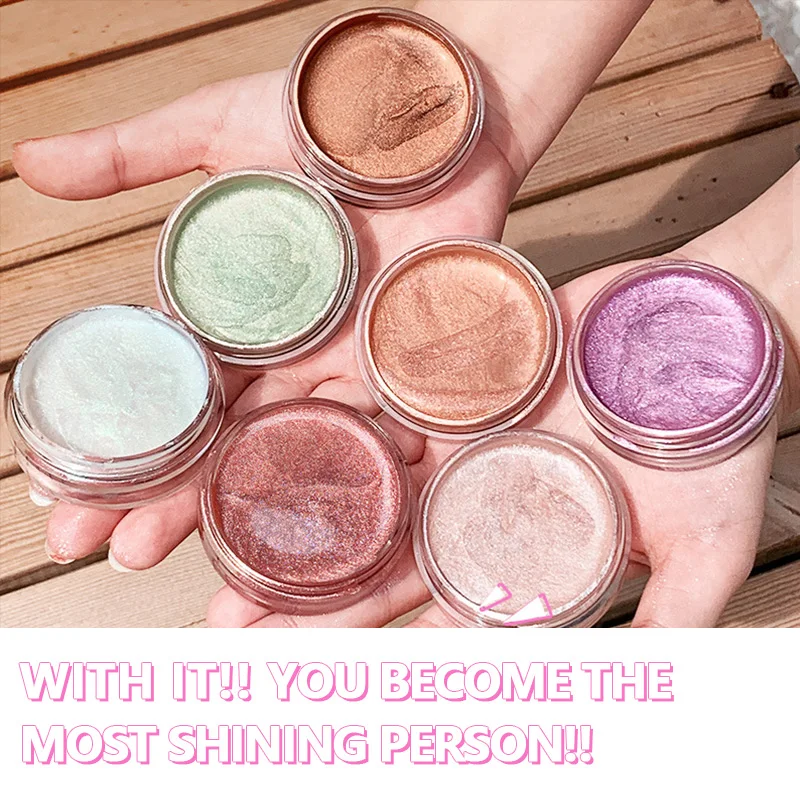 Красивые глазурованные тени для век Палитра 7 цветов блестящие imagic makeup мерцающие