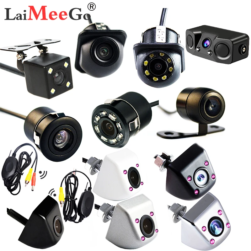 Автомобильная камера заднего вида 2 4 ГГц IP68 170 дюйма 8 светодиодов | Автомобили и