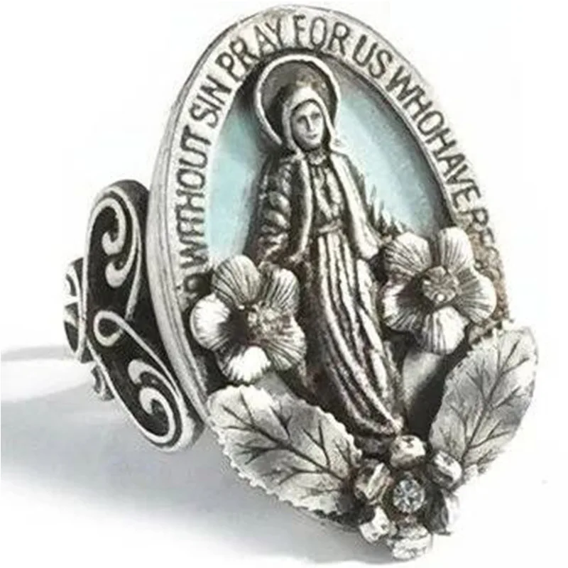 Milangirl религиозная мать Иисус Дева Мария кольцо для человека иудаизм и