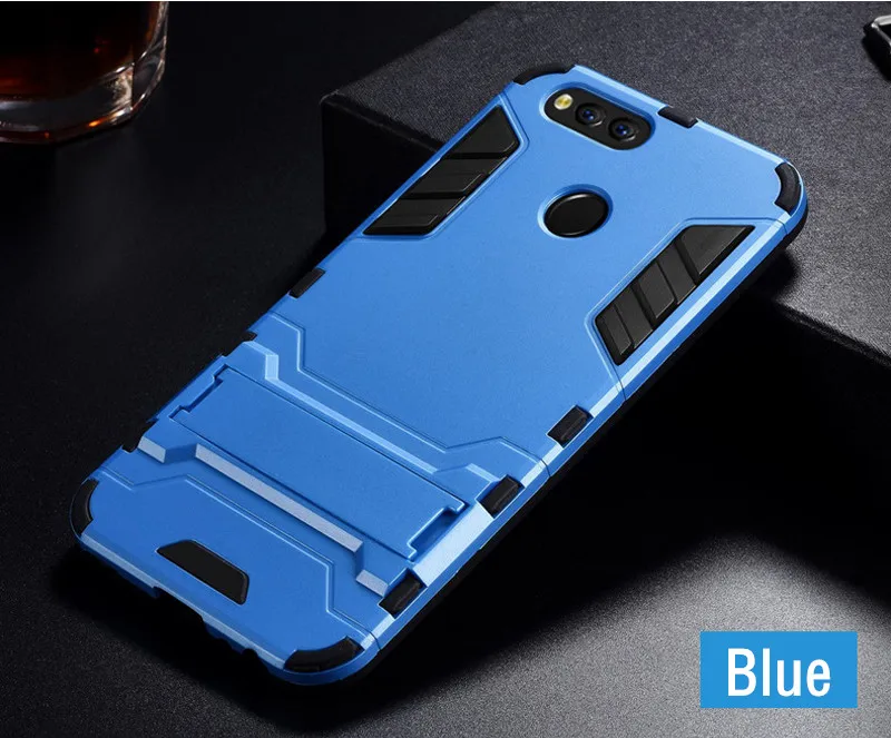 Blue Чехол для huawei Honor 8A 8C 8S 9X Pro Play 3 mate 30 P30 Pro lite Y5 Y6 Y7 противоударный Гибридный бронированный чехол для телефона s - Цвет: Blue