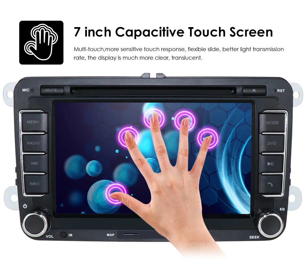 Новинка! " сенсорный экран стерео gps DVD Navi для VW Golf Polo Passat Tiguan Jetta Altea+ RDS+ BT+ sd-карта+ SWC+ CAN BUS+ задняя камера