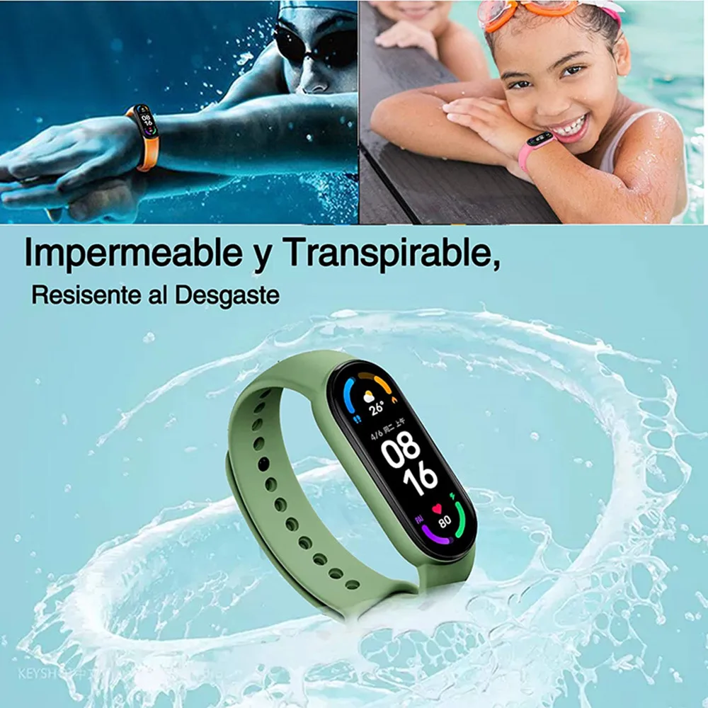 for Xiaomi Mi Band 6 5 strap Sport Replacement Wristband Strap MiBand 6 5 band4 Wrist Strap for Mi Band 4 3 Bracelet