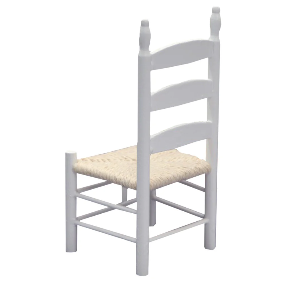 

1pc Creative Mini Chair 1:12 Scale Miniature Model Chair (White)