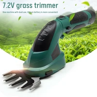 cordless electric trimmer grass shear 7 2v rechargeable hedge grass trimmer shrub cutter garden tools power tools