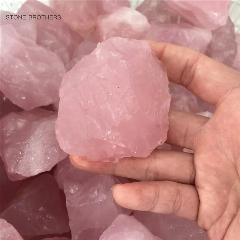 

50-600g Natural Crystal Quartz Minerals Specimen Rose quartz Irregular Shape Rough Rock Stone Reiki Healing Home Decoration