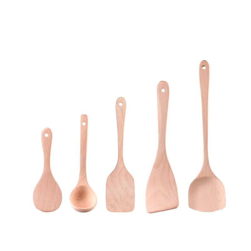 Неокрашенная деревянная лопата ложка антипригарная специальная Лопата домашняя