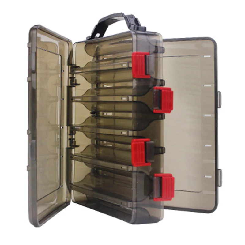 Многофункциональный двухсторонний пластиковый ящик для рыболовных снастей
