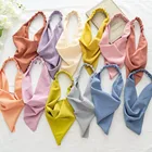 Повязка на голову женская, ярких цветов, треугольная, эластичная, тюрбан