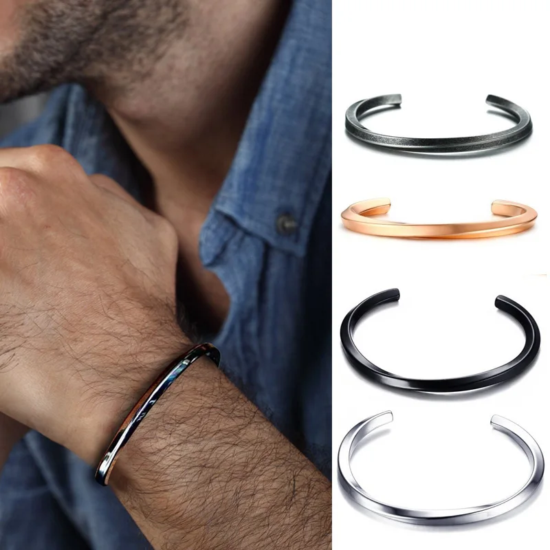 Браслет манжета ювелирные изделия из нержавеющей стали металлический браслет