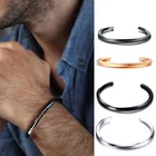 Браслет-манжета ювелирные изделия из нержавеющей стали металлический скрученный браслет