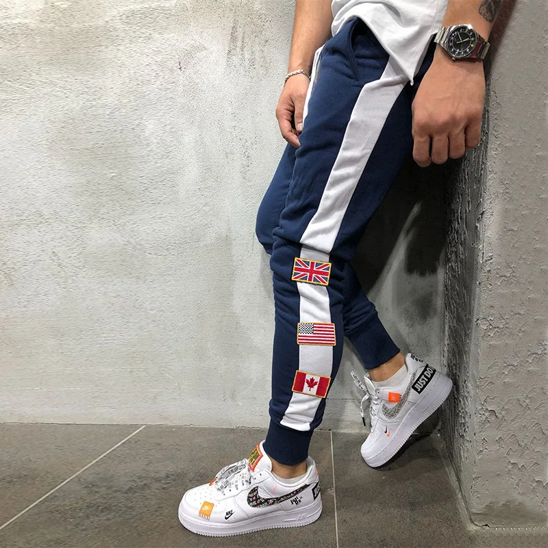 Новые стильные Слаксы для молодых модных мужчин новые мужские модные