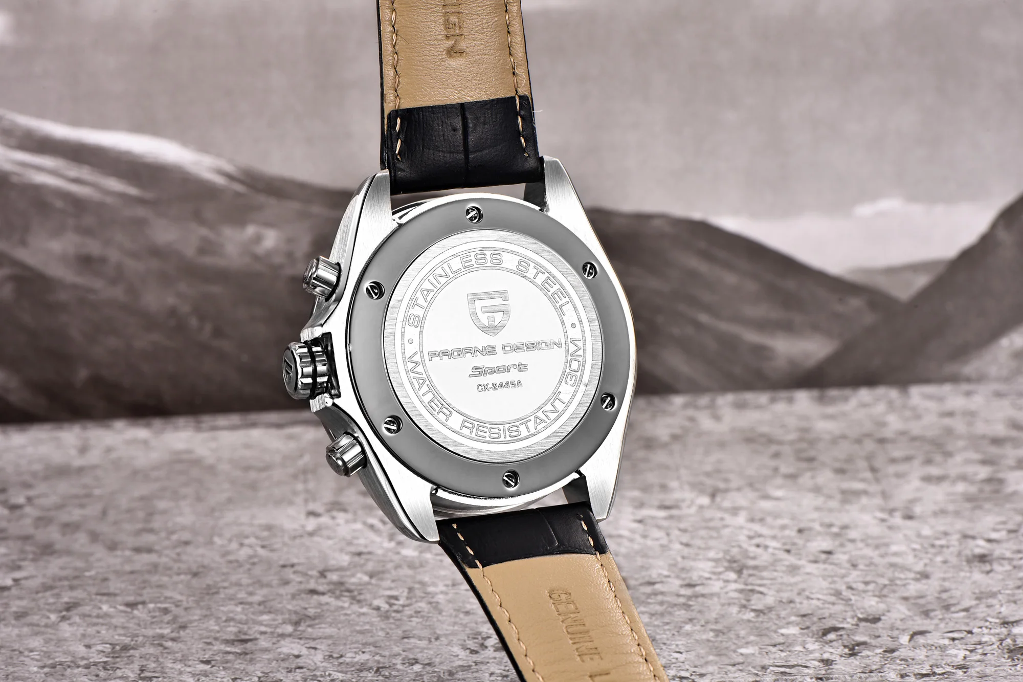 

PAGANI DESIGN 2445 Sports Quartz Watches Top Brand Military Leather Watch fashion Chronograph Wristwatches