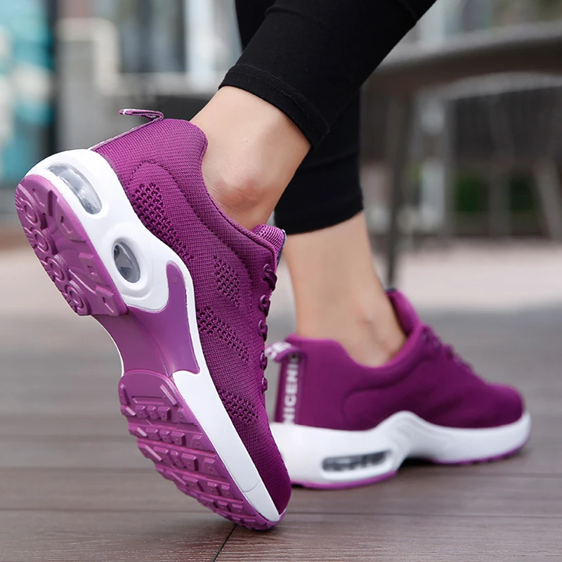 

Platform Sneakers Shoes Breathable Casual Shoes Woman Fashion Height Increasing Ladies Shoes Plus Size 42