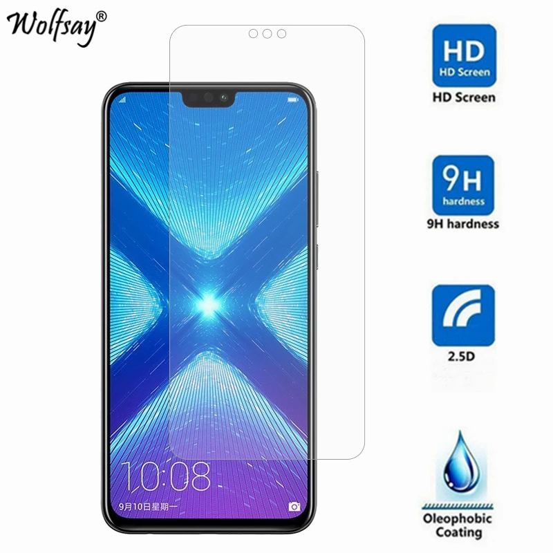 2 шт., Защитное стекло для экрана huawei Honor 8, закаленное стекло для huawei Honor 8X 9X, стекло для телефона Honor 8X 9X, защитная пленка