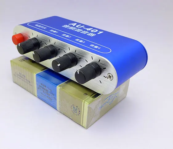 Двухканальный аудиовыход 4 в 1 четыре входа один выход многоканальное смешивание