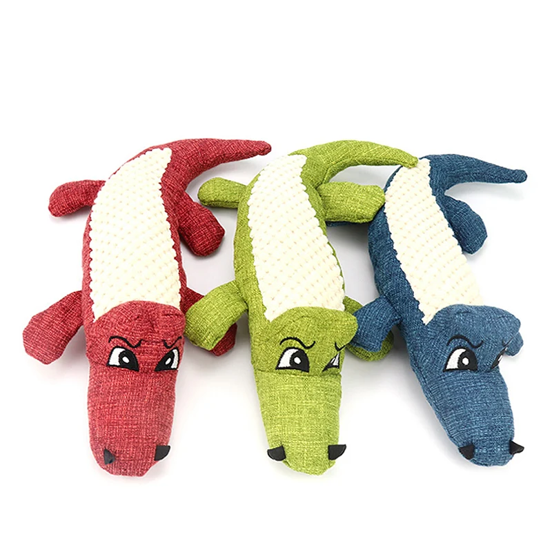 

New Pet Dog Toy Linen Plush Animal Toy Dog Chew Squeaky Noise Cleaning Teeth Toy Cleaning Teeth Toy Chew Training Supplies