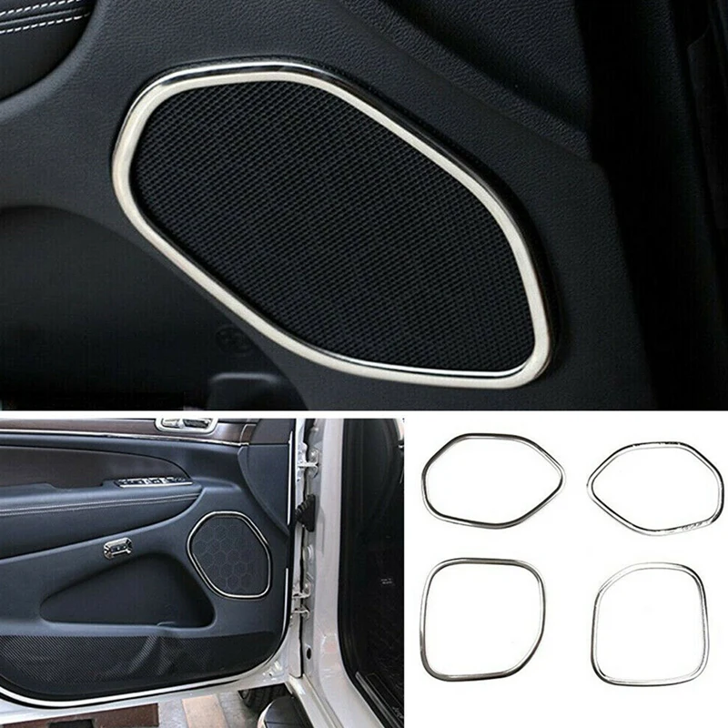 

4 шт. комплект обшивки рамы автомобильной двери динамика для Jeep Grand Cherokee 2011 +