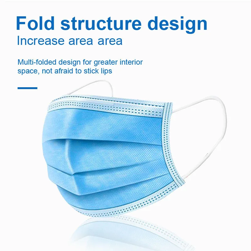 10-200 шт. один-использовать маску пылезащитный Анти-туман дышащий 3-Слои маски для