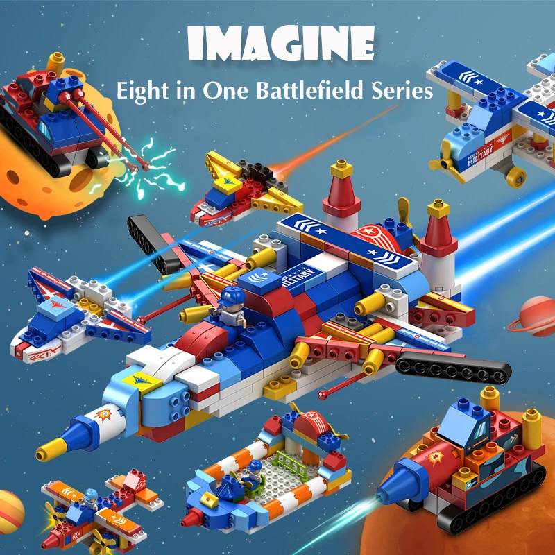 Большие размеры строительные блоки аксессуары игрушки панда Тигр собака