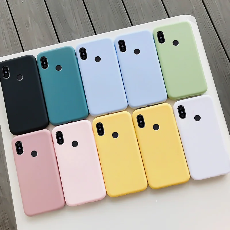 for xiaomi redmi note 5 case silicone macaron colors candy for redmi note 5 pro soft tpu simple black casing phone back cover free global shipping