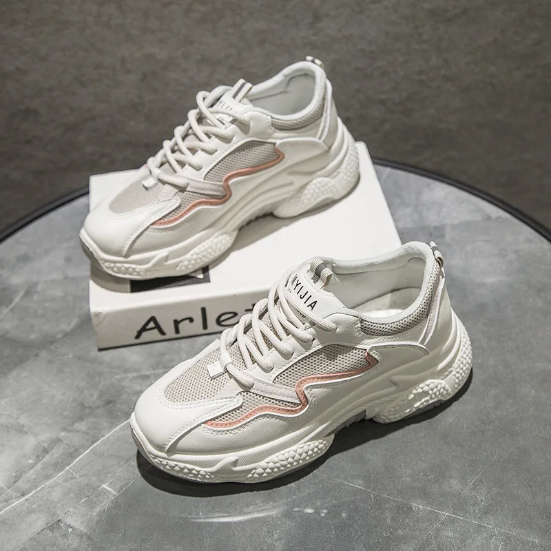 Летние кроссовки на платформе Женские брендовые Модные Повседневные Женская