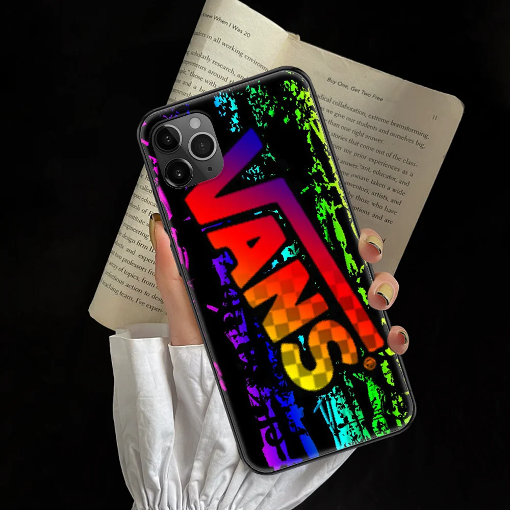 

VANSing brand Sports skateboard Phone Case Cover Hull For iphone 5 5s se 2 6 6s 7 8 12 mini plus X XS XR 11 PRO MAX black