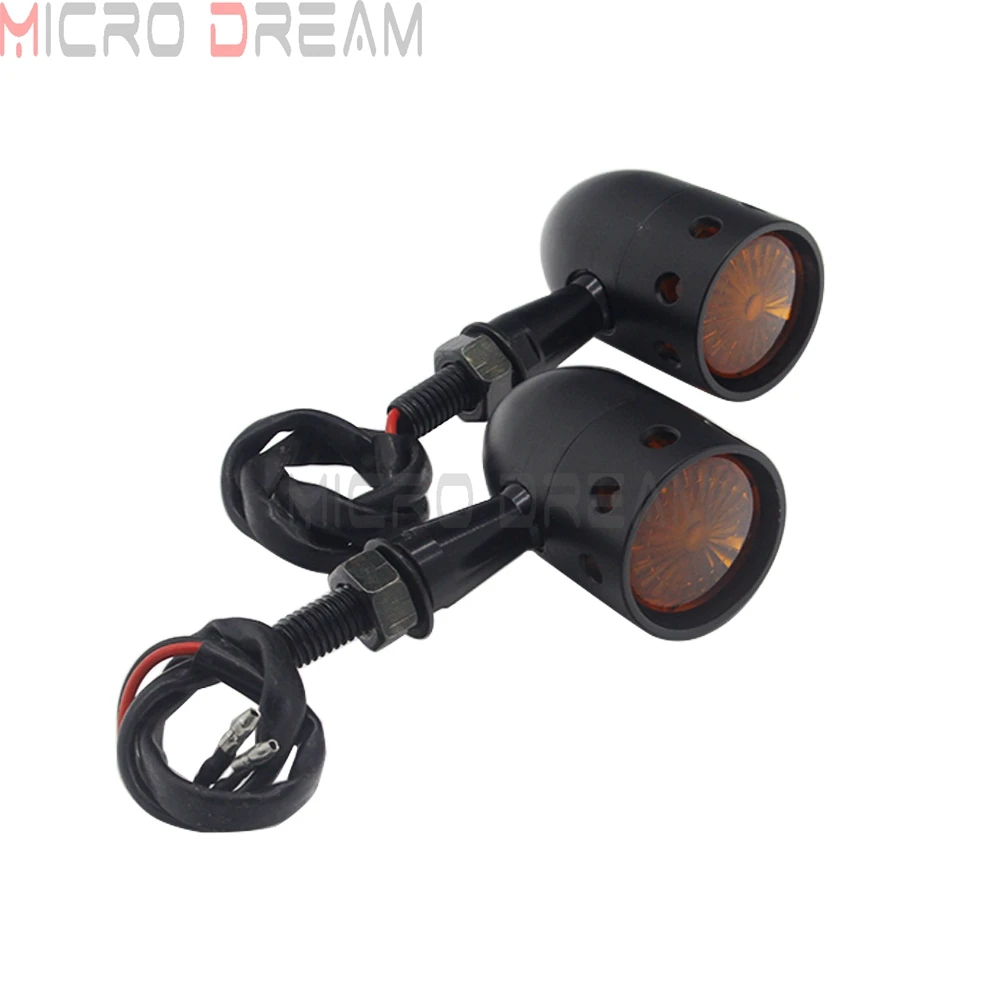 2 шт. поворотники для Harley Cafe Racer Honda Yamaha Suzuki Kawasaki 10 мм| |