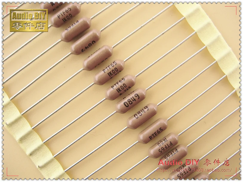 10PCS VISHAY DALE PTF65 1K 0.5W 0.05% 10ppm Axial Resistance PTF-65 1k T13 High precision low temperature drift metal resistor |