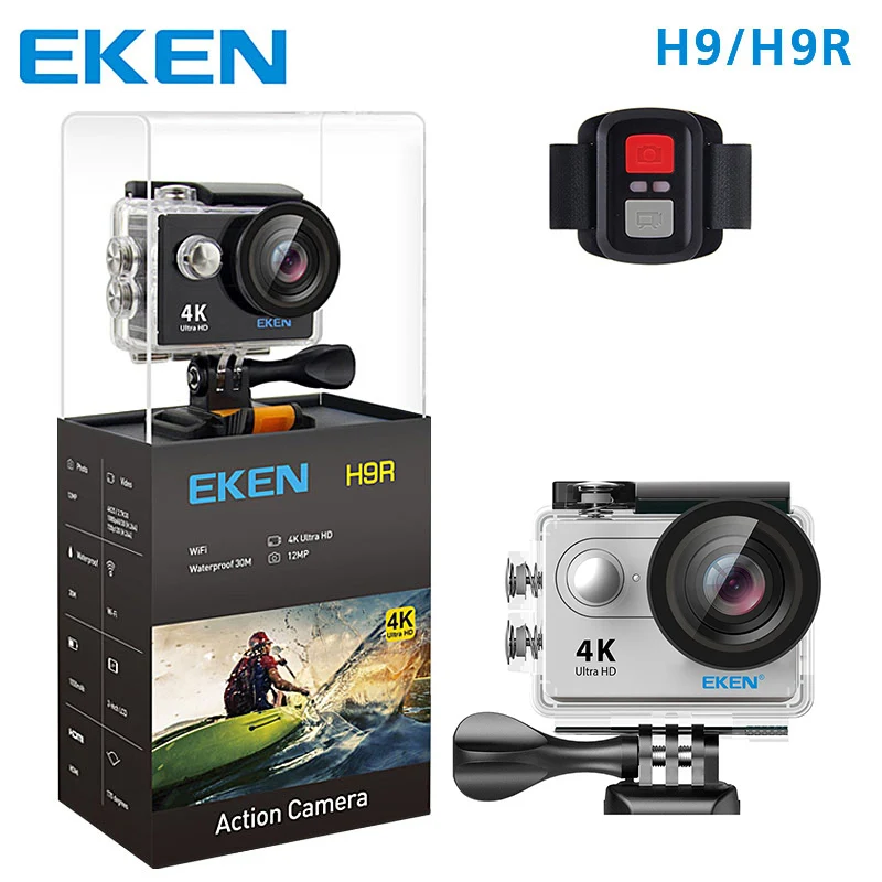 DHL eken H9 H9R ультра FHD 4K 25FPS Wi-Fi экшн-Камера Водонепроницаемый 1080p 60fps подводный go удаленного Спортивная камера extreme pro