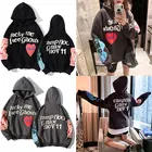 2021 Толстовка в стиле Харадзюку с надписью Weirdo и граффити, Женский свитшот с капюшоном Lucky Me I See Ghost для мужчин, флисовый пуловер, уличная одежда