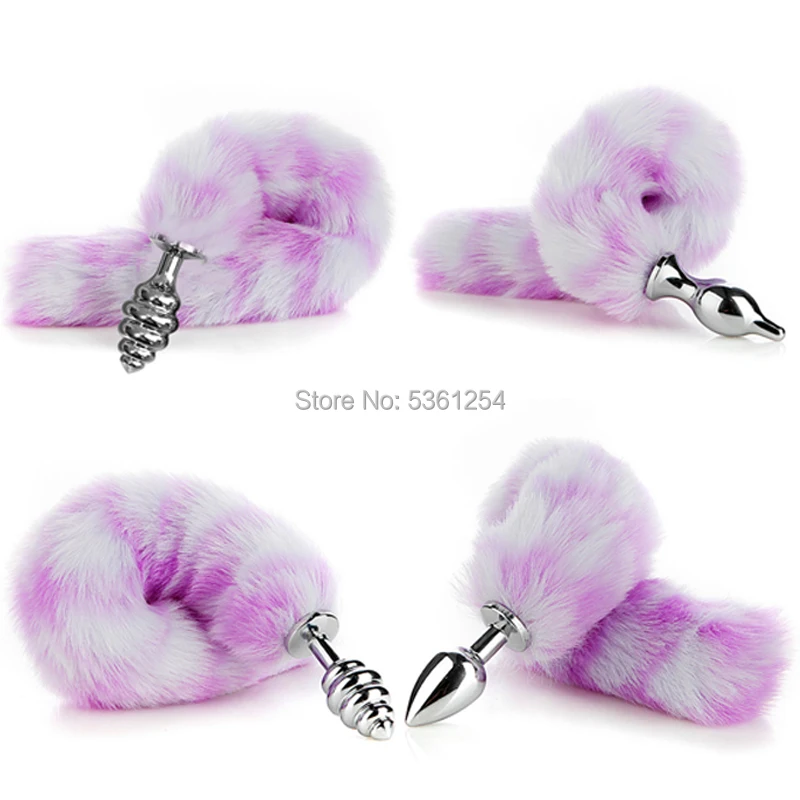 Пушистая пробка хвост для взрослых секс милая любовь БДСМ игрушки инструмент