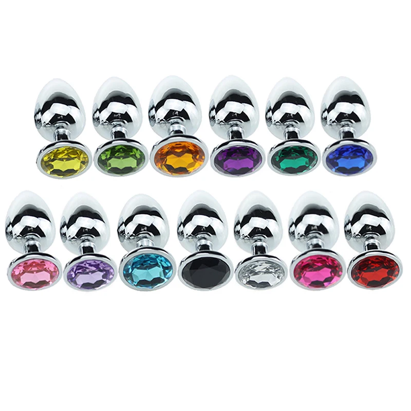 1pcs Stainless Steel Butt Plug Anal Beads Crystal Jewelry Heart Stimulator Sex Toys Dildo Gay Products | Украшения и аксессуары