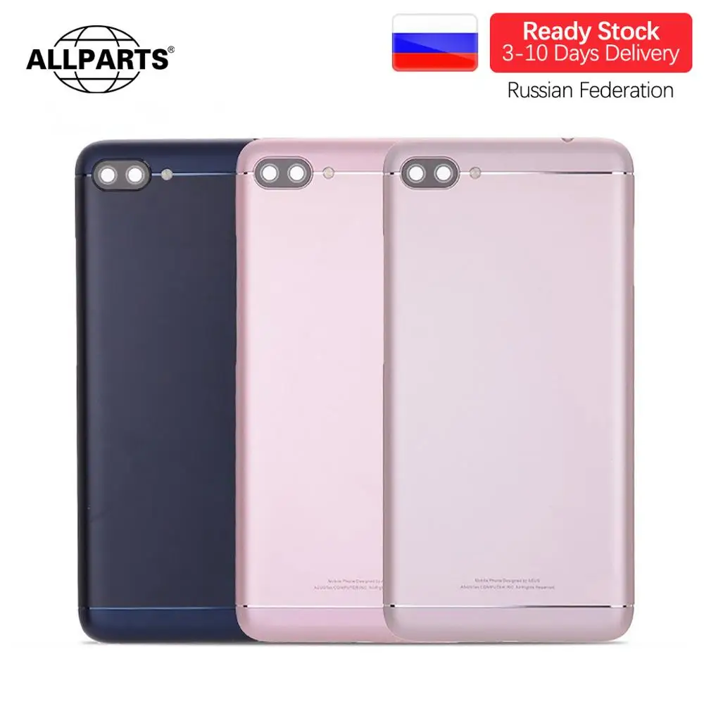 Задняя крышка для Asus Zenfone 4 Max ZC554KL Оригинал на батарею черный золотой|Корпусы и