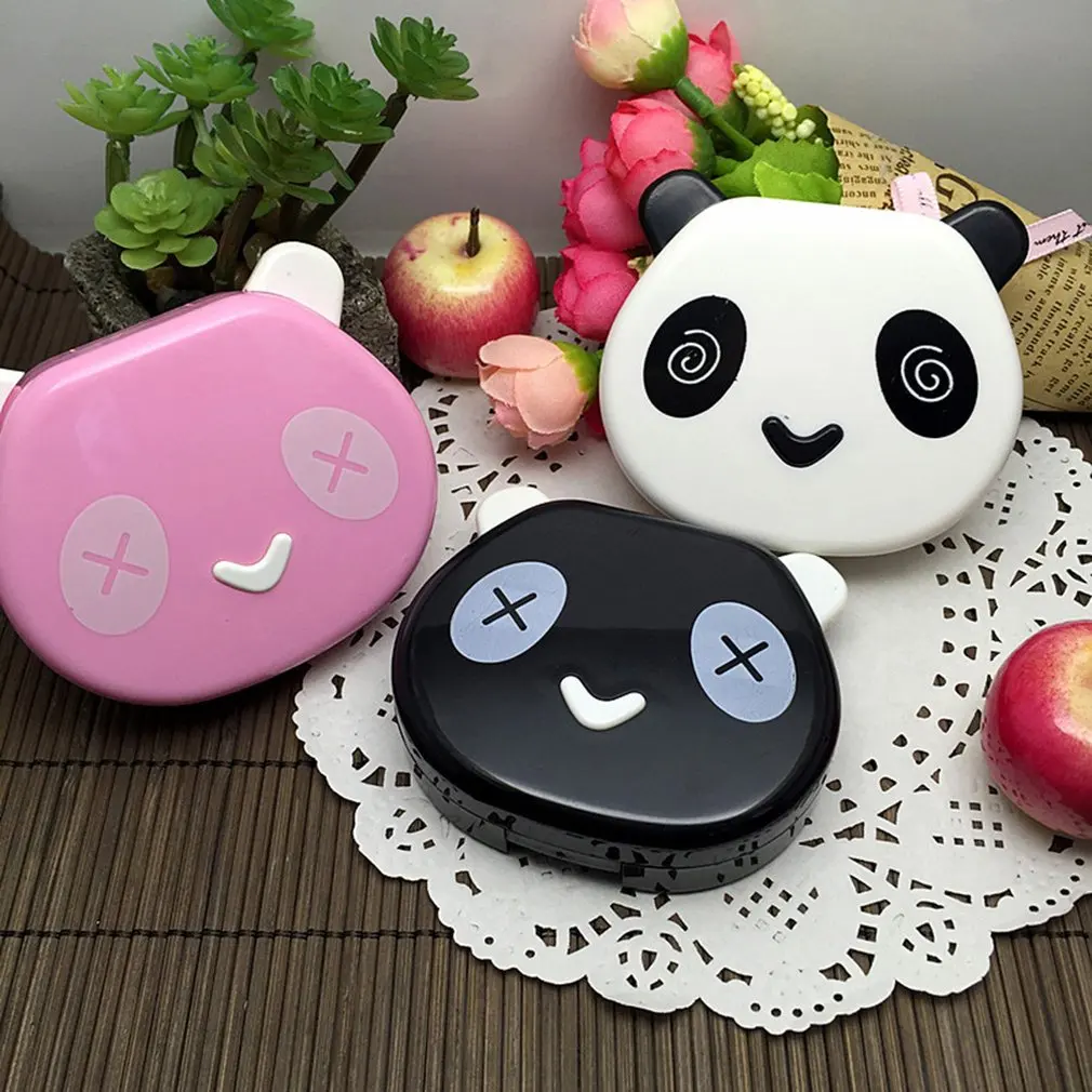 Милая маленькая панда коробка для контактных линз 6001 комплект ухода за глазами