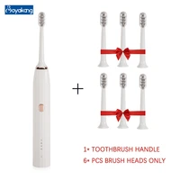 boyakang ultrasonic electric toothbrush 4 modes intelligent reminder ipx7 waterproof usb charger dupont bristles adult gift
