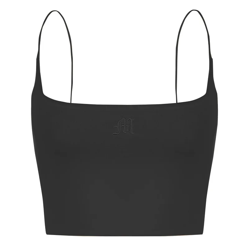 

Oluolin Women Sexy Crop Tops Solid Summer Camis Underwear Casual Tank Tops Vest Sleeveless Crop Tops Streetwear Cool Girls Tee