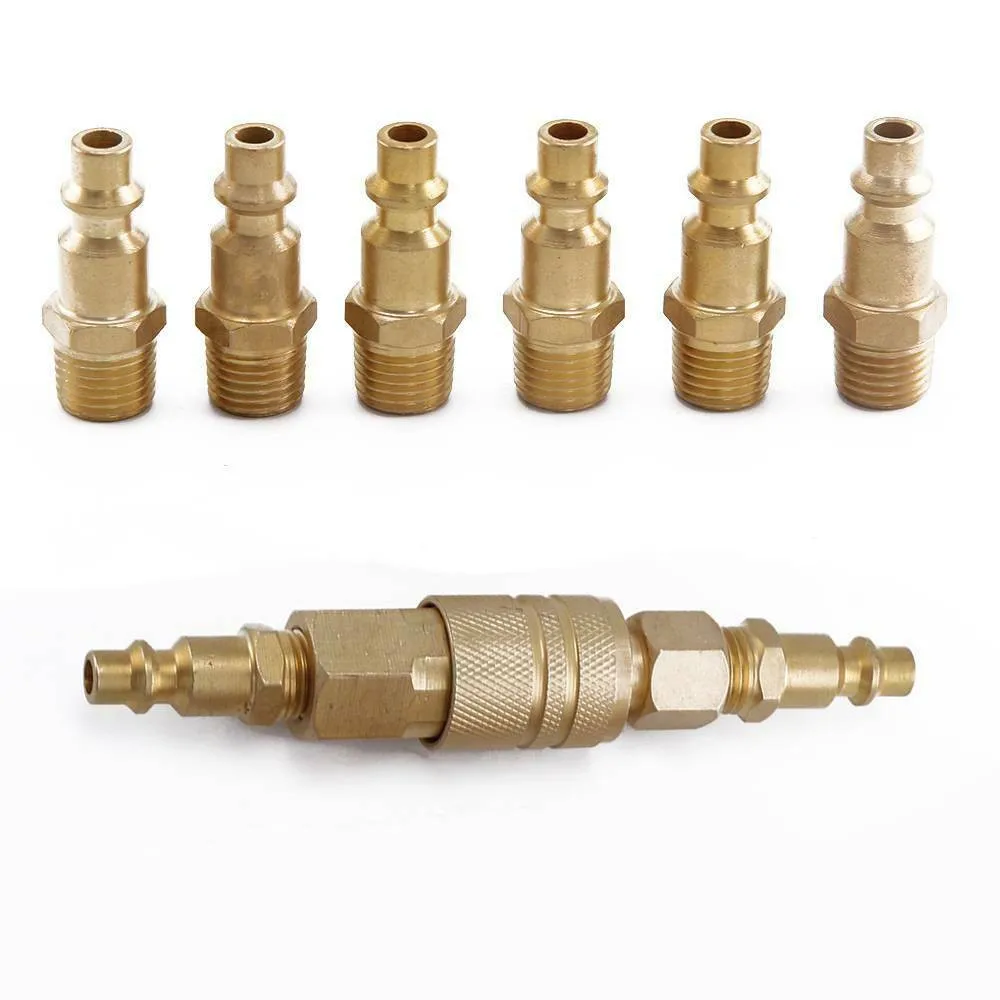 

Quick Coupler Set Kit 1/4\" NPT Adapter Air Connector Coupling Equipment