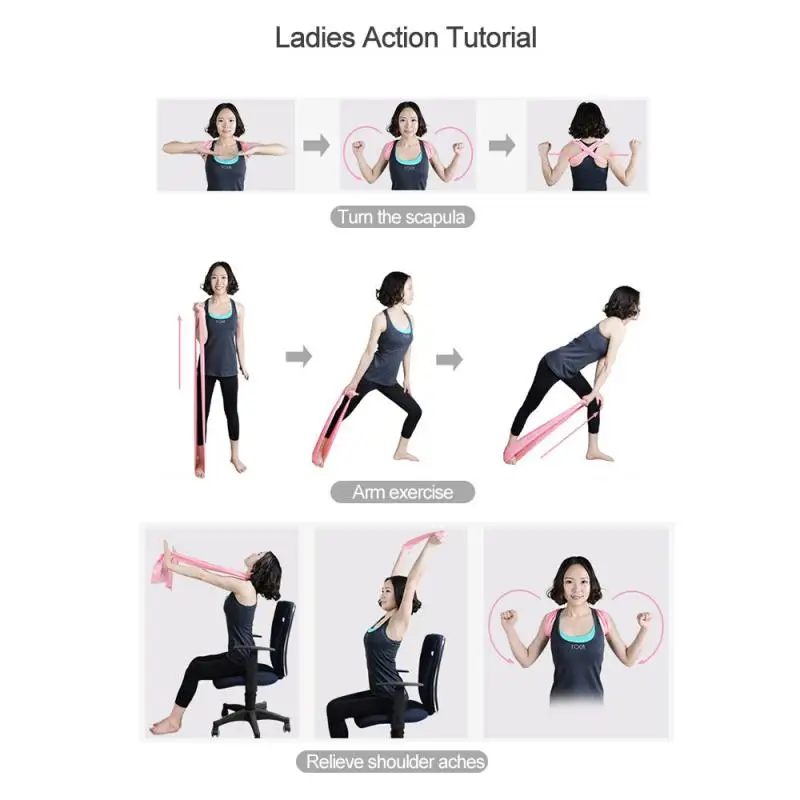 Yoga Strap Stretch Training Belt Body Leg Fitness Exercise Gym Pilates Straps Flexibility For Ballet | Спорт и развлечения