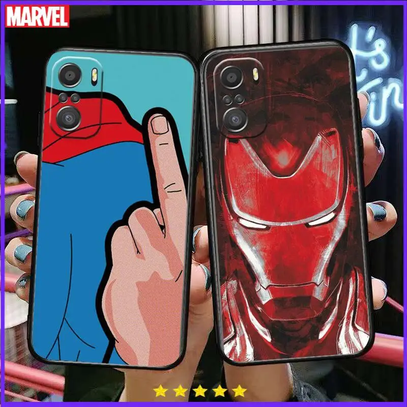 

Marvel Comics Heroes For Xiaomi Redmi Note 10S 10 9T 9S 9 8T 8 7S 7 6 5A 5 Pro Max Soft Black Phone Case