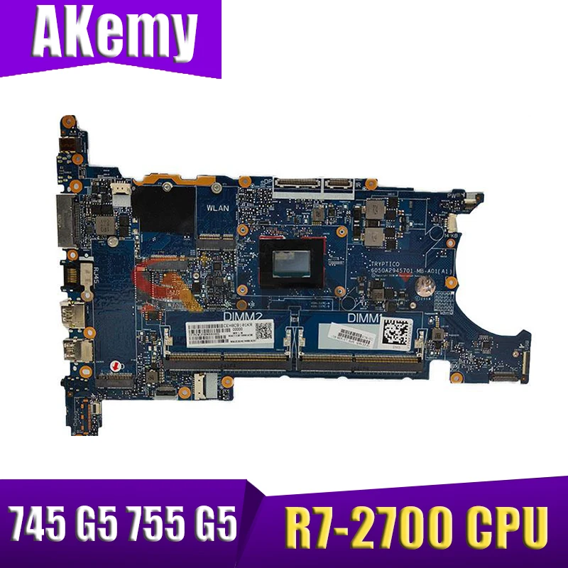 

L21938-001 для HP EliteBook 745 G5 755 G5 материнская плата для ноутбука 6050A2945701-MB-A01 W/ Ryzen 7 L21938-601 100%