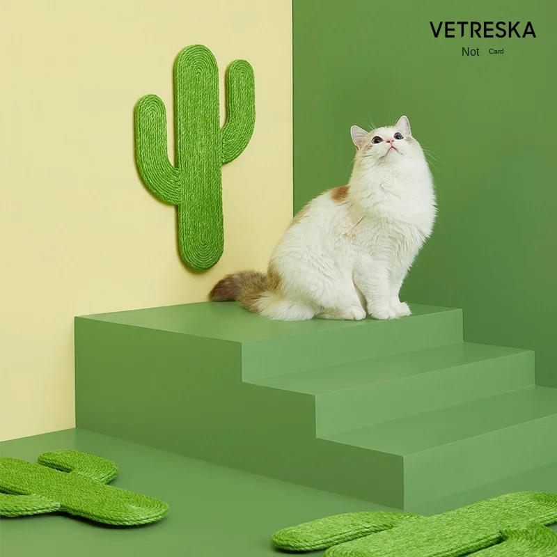 

Sucker Cactus Cat Scratch Board Sisal Column Hanging Claw Tree Reuse Toys Anti Scratch Sofa Protection Pet Products