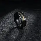 Мужские кольца, кольцо для влюбленных с электрокардиограммой, кольцо из углеродного волокна, аксессуары, кольцо для влюбленных, женские обручальные кольца