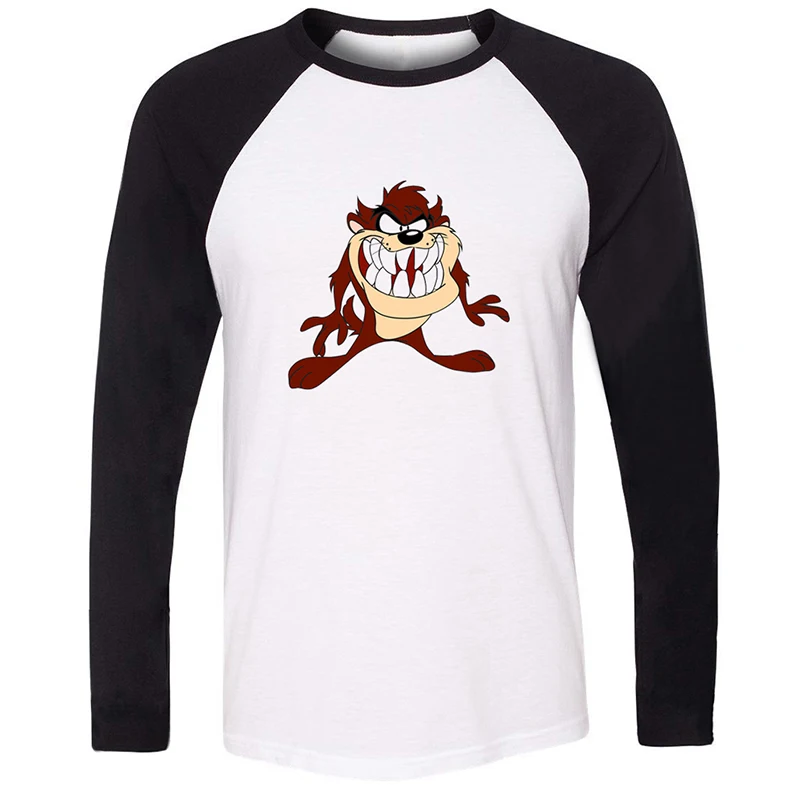 Porky Pig Looney Tunes Hungry Taz Mania Looney Tunes Дизайнерская мужская футболка с принтом для парней футболка с графическим принтом хлопковые футболки с длинными рукавами