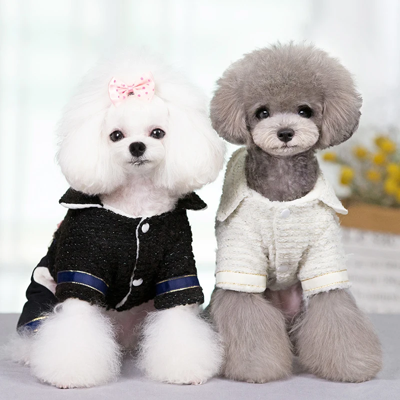Зимний комбинезон для собак одежда маленьких щенков пальто костюм животных
