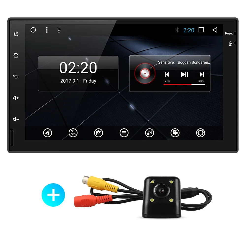 with camera Asottu CWD7060 PX30 android 9,0 Автомобильная dvd-навигационная система Радио Видео плеер стерео Универсальный 2 din радио Автомобильный мультимедийный плеер gps - Цвет: with camera