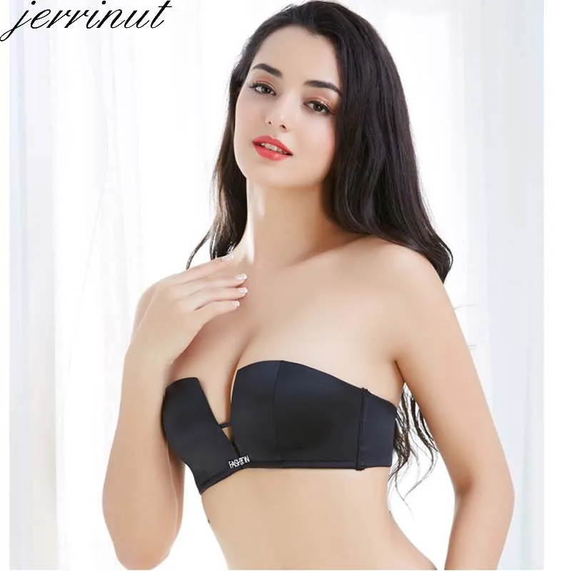 Женский бюстгальтер невидимка с чашкой пуш ап 1/2|Бюстгальтеры| |