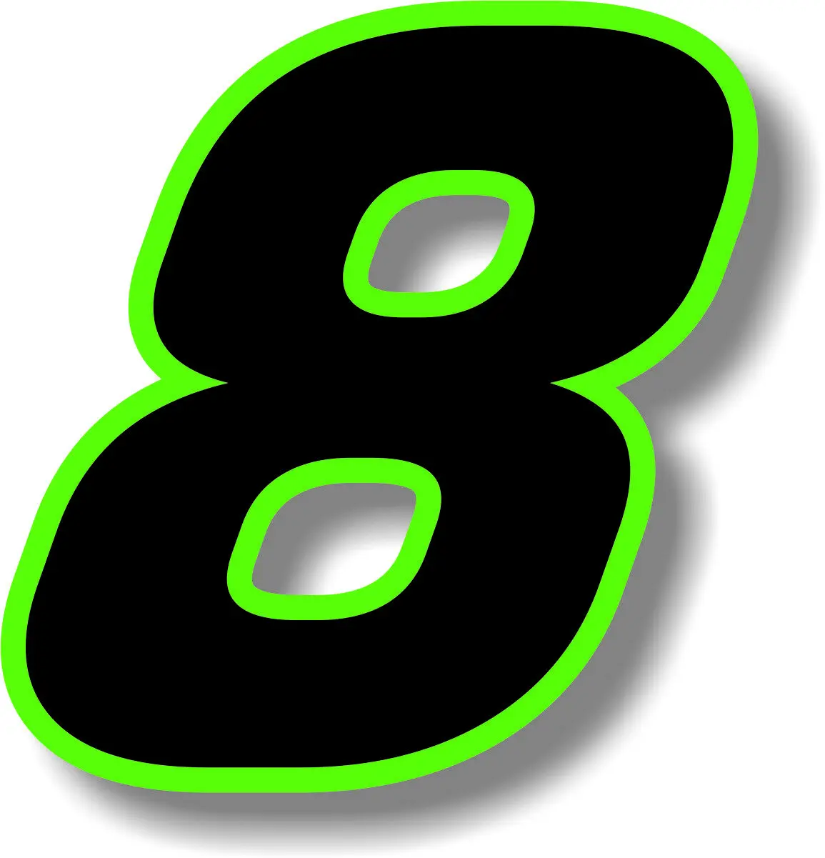 2-Дюймовая виниловая наклейка № 4 для мотоцикла графическая автомобиля внешние