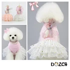 Симпатичные хлопковые платья с изображением собаки кролика игрушки со звездами блестками летние маленькие коты питомцы кружевные юбки принцессы с оборками для вечеринки свадебного платья