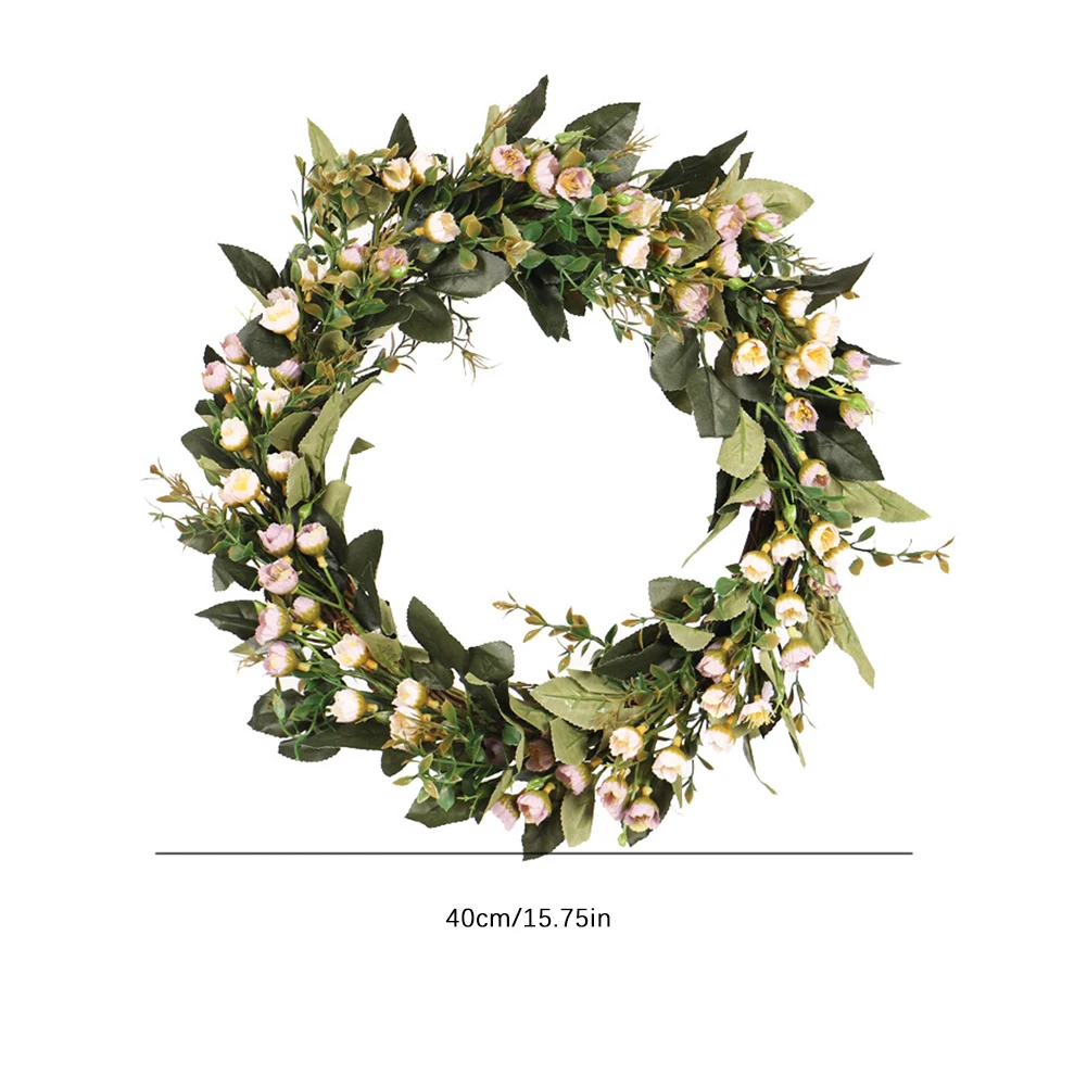 

Simulation Garland Lysimachia Ring Field Pendant Door Knocker Round Leaf Decoration Wreaths Door Hanging Accessories Party Decor